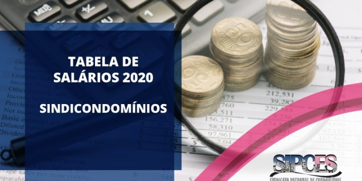 Tabela de salários Sindicondomínios – 2020